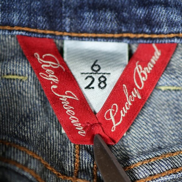 Lucky Brand Jeans Womens 6 28 Blue Regular Inseam Mid Rise Bootcut Stretch Denim - Picture 8 of 15